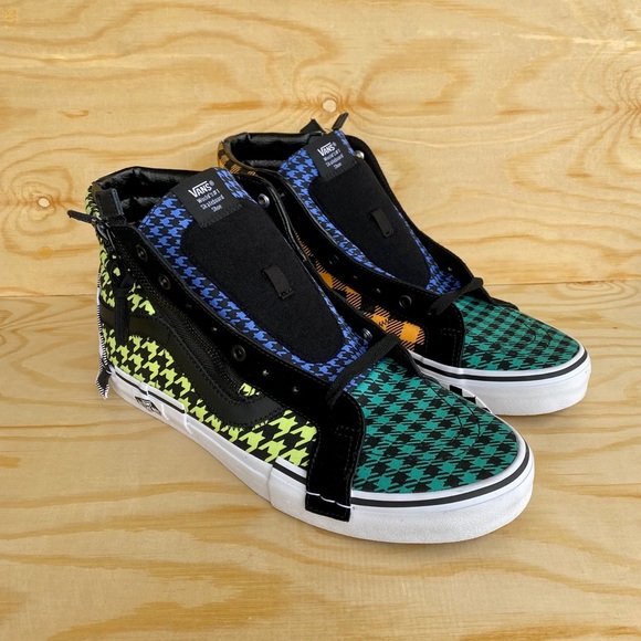 VANS SK8 HI TOP Multicolor Suede/Canvas Shoes - Picture 4 of 8